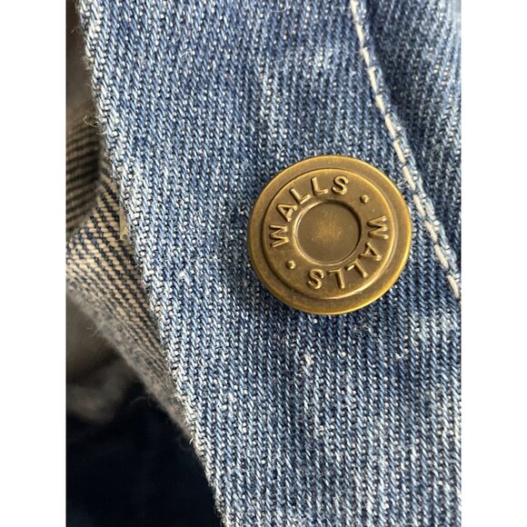 Walls Womens Blue Denim Overalls Relaxed Fit Adjustable Straps Workwear Sz 40x34 - Picture 12 of 13